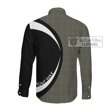 Haig Tartan Long Sleeve Button Up with Family Crest Circle Style