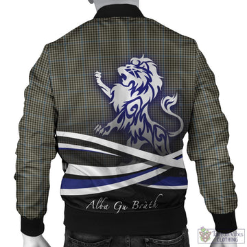 Haig Tartan Bomber Jacket with Alba Gu Brath Regal Lion Emblem