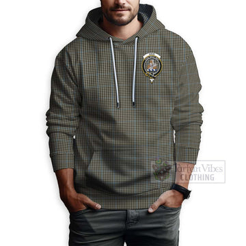 Haig Tartan Hoodie with Family Crest Celtic Skull Style