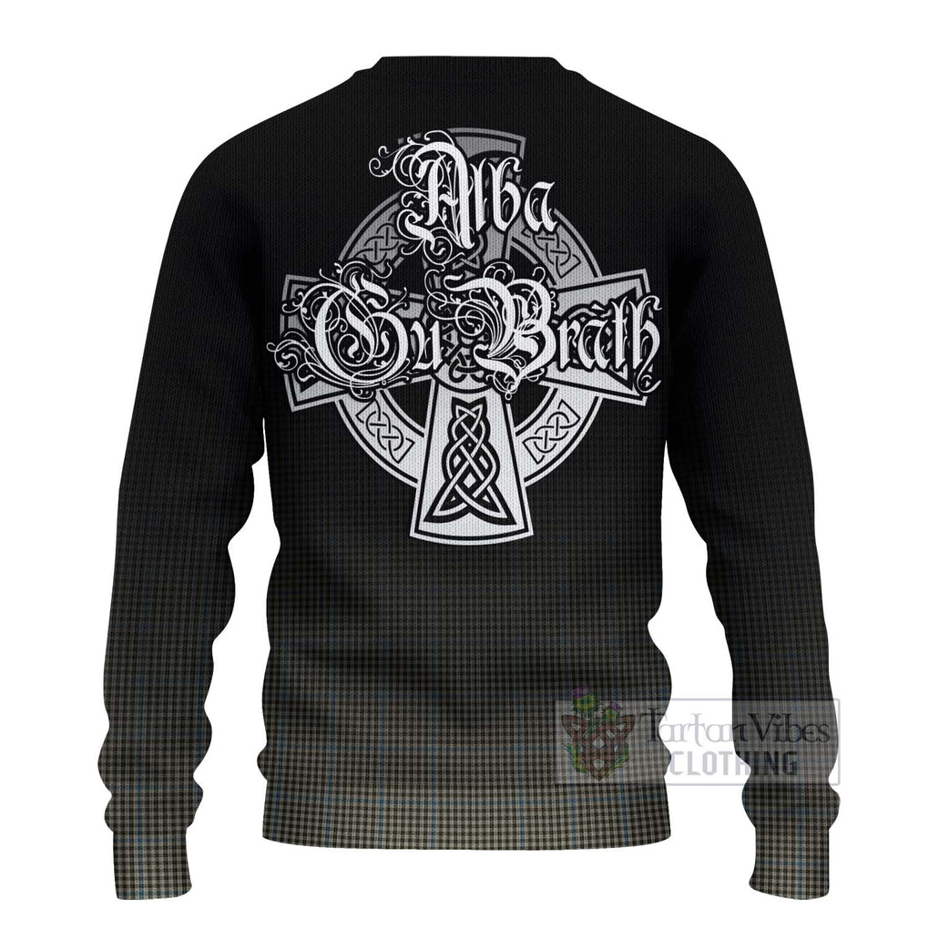 Tartan Vibes Clothing Haig Tartan Knitted Sweater Featuring Alba Gu Brath Family Crest Celtic Inspired