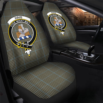 Haig Tartan Car Seat Cover with Family Crest