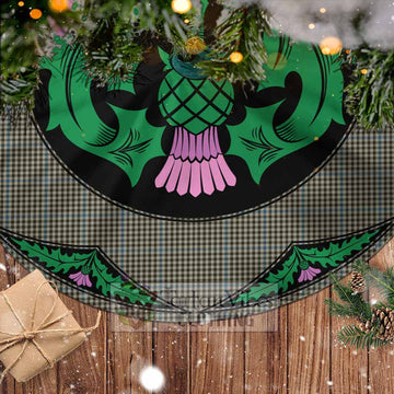 Haig Tartan Christmas Tree Skirt Scottish Thistle Style