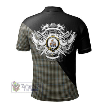 Haig Tartan Polo Shirt with Family Crest and Military Logo Style