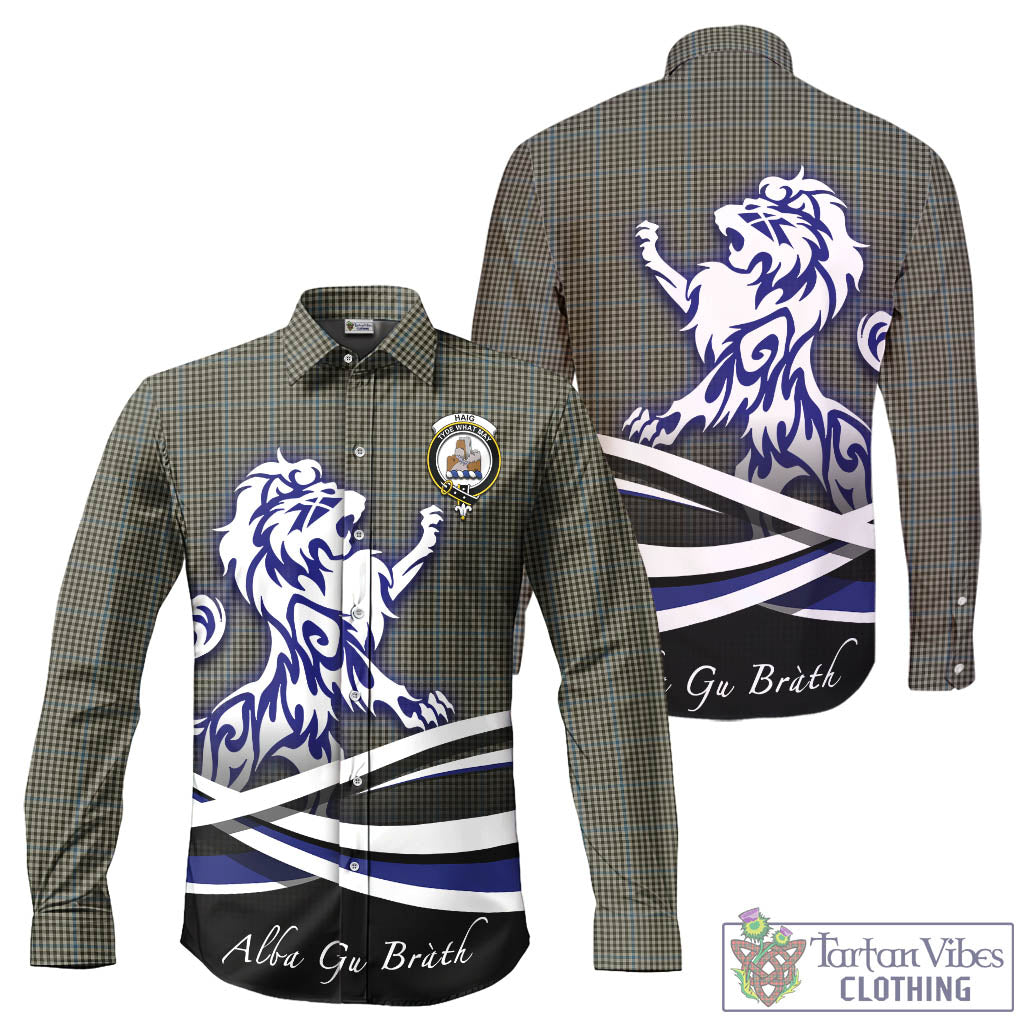 haig-tartan-long-sleeve-button-up-shirt-with-alba-gu-brath-regal-lion-emblem