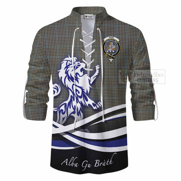 Haig Tartan Ghillie Kilt Shirt with Alba Gu Brath Regal Lion Emblem