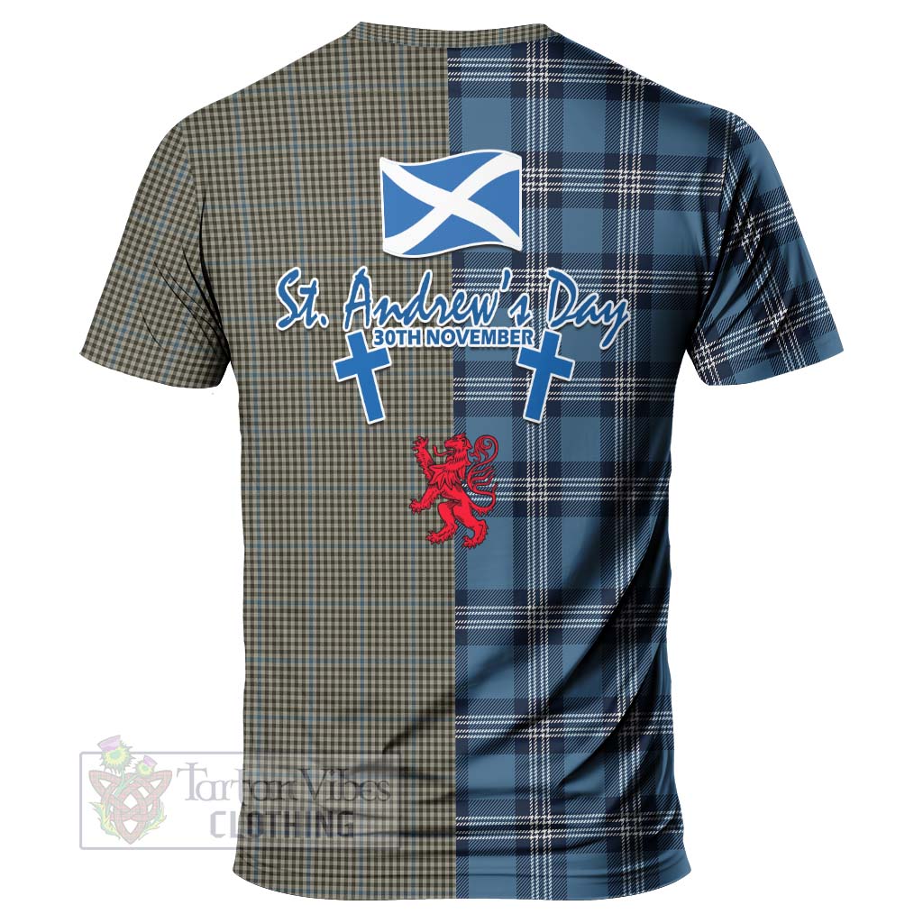 Tartan Vibes Clothing Haig Tartan T-Shirt Happy St. Andrew's Day Half Tartan Style