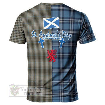 Haig Tartan T-Shirt Happy St. Andrew's Day Half Tartan Style