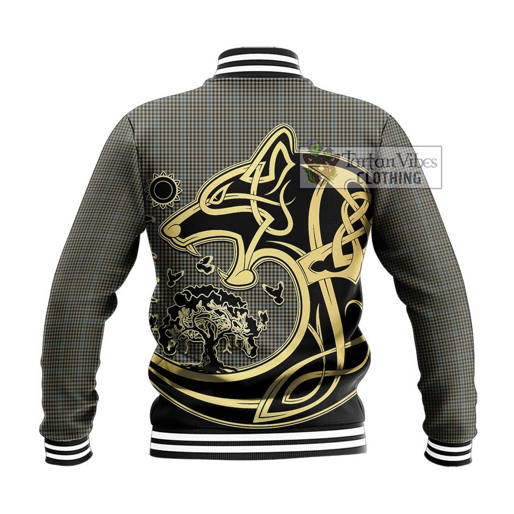 Haig Tartan Baseball Jacket with Family Crest Celtic Wolf Style - Tartan Vibes Clothing