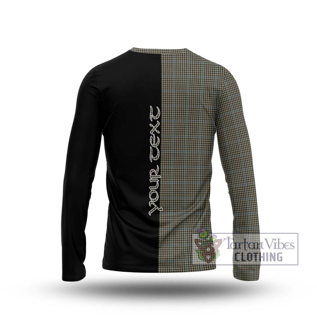 Haig Tartan Long Sleeve T-Shirt with Family Crest and Half Of Me Style - Tartanvibesclothing Shop