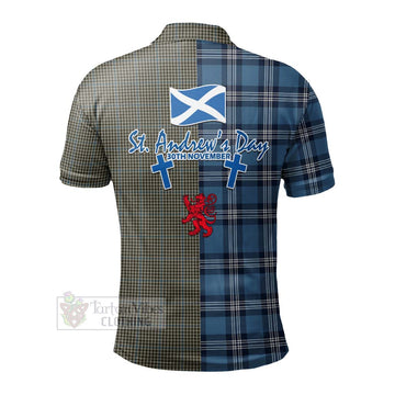 Haig Tartan Polo Shirt Happy St. Andrew's Day Half Tartan Style