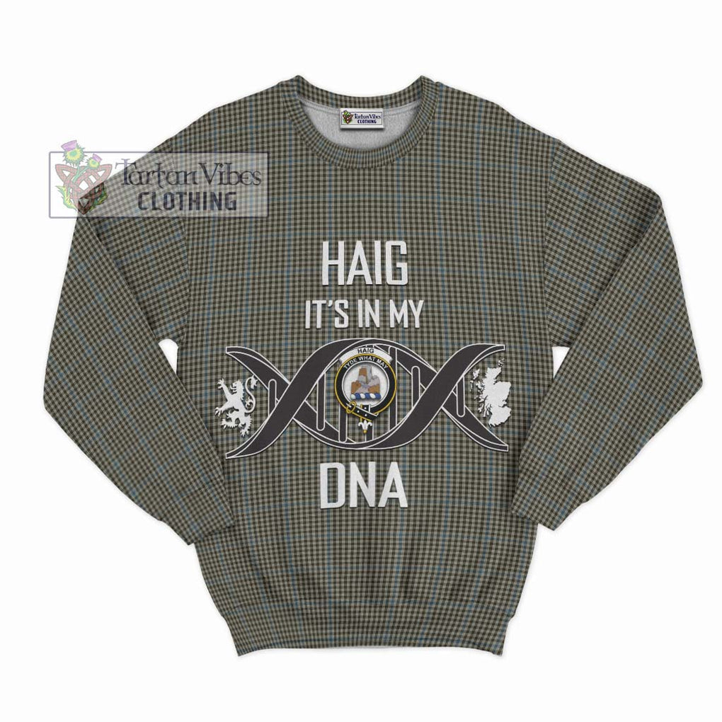 Haig Tartan Sweatshirt with Family Crest DNA In Me Style - Tartanvibesclothing Shop