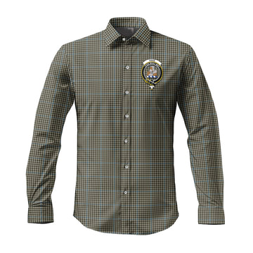 Haig Tartan Long Sleeve Button Up Shirt with Family Crest