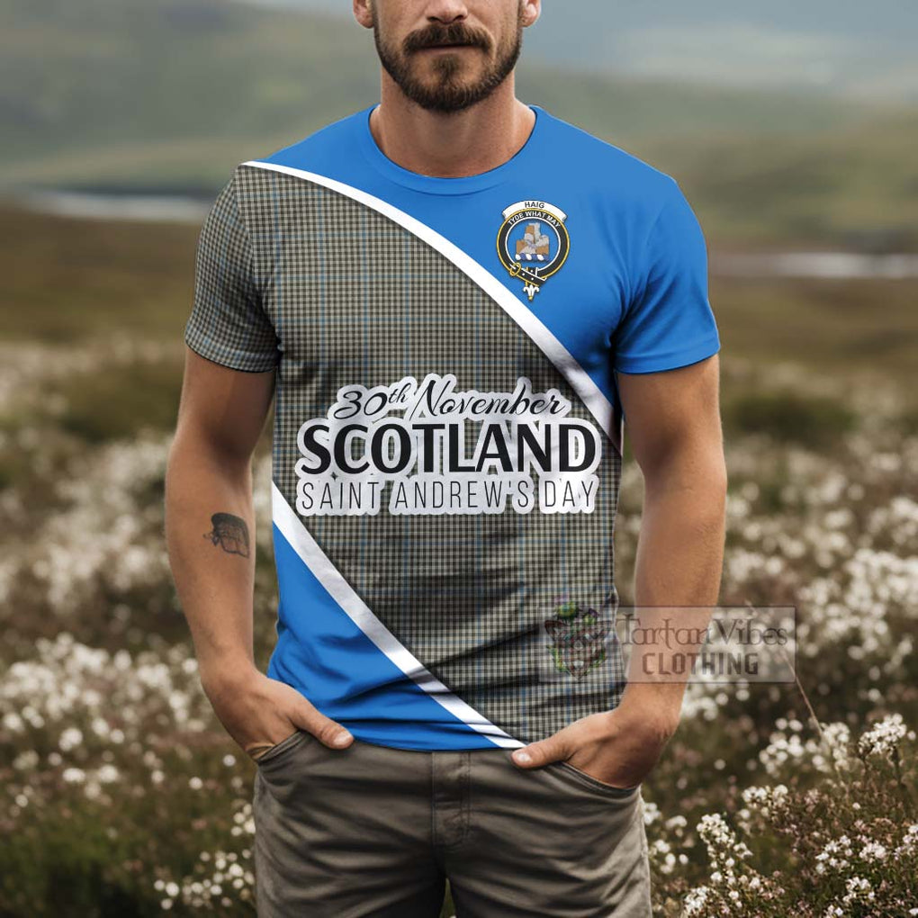 Tartan Vibes Clothing Haig Family Crest Tartan T-Shirt Celebrate Saint Andrew's Day in Style