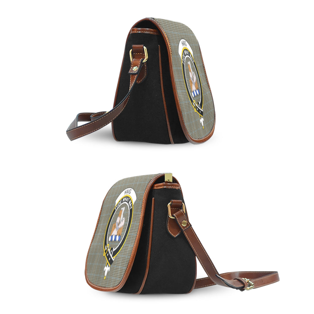 Haig Tartan Saddle Bag with Family Crest - Tartan Vibes Clothing