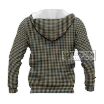 Haig Tartan Knitted Hoodie with Family Crest DNA In Me Style