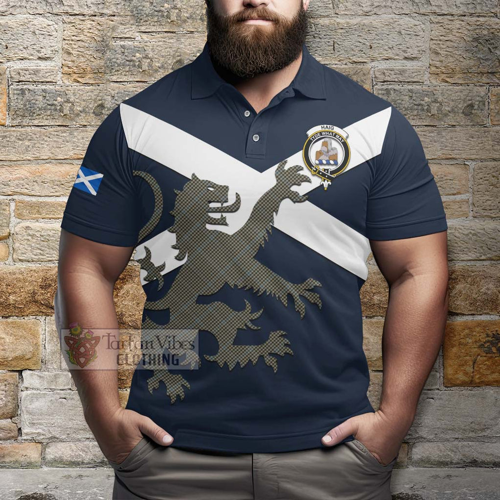 Tartan Vibes Clothing Haig Tartan Lion Rampant Polo Shirt – Proudly Display Your Heritage with Alba Gu Brath and Clan Name