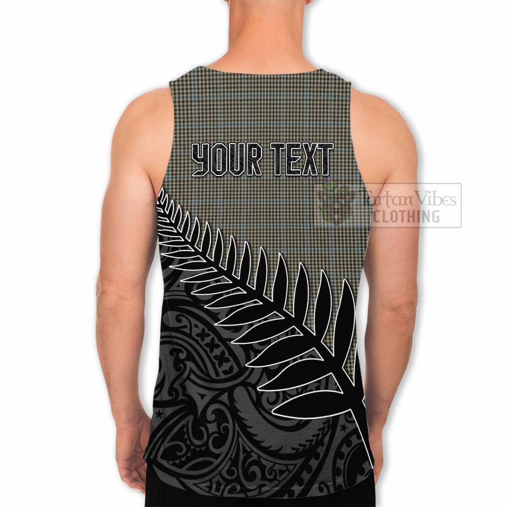 Tartan Vibes Clothing Haig Crest Tartan Men's Tank Top with New Zealand Silver Fern Half Style