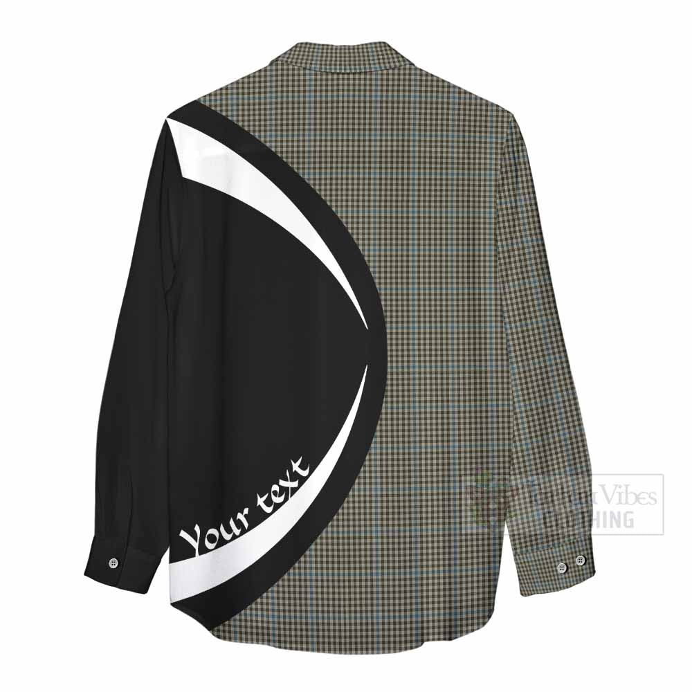 Tartan Vibes Clothing Haig Tartan Women's Casual Shirt with Family Crest Circle Style