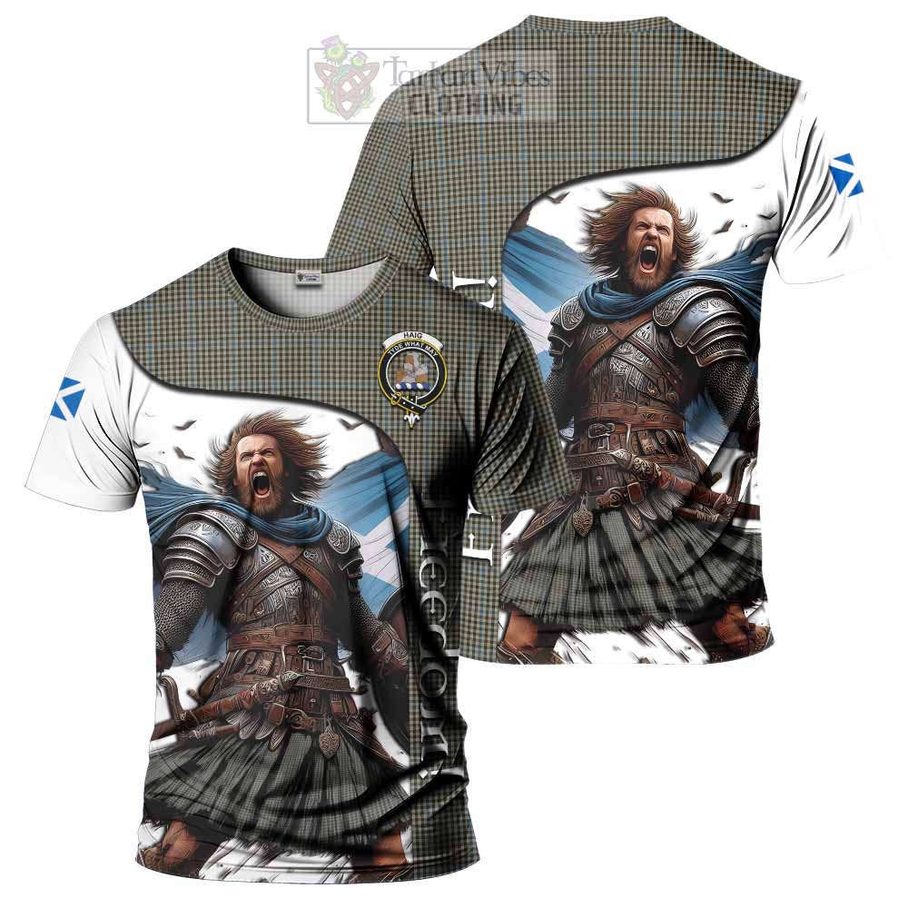 Haig Crest Tartan T-Shirt Inspired by the Freedom of Scottish Warrior