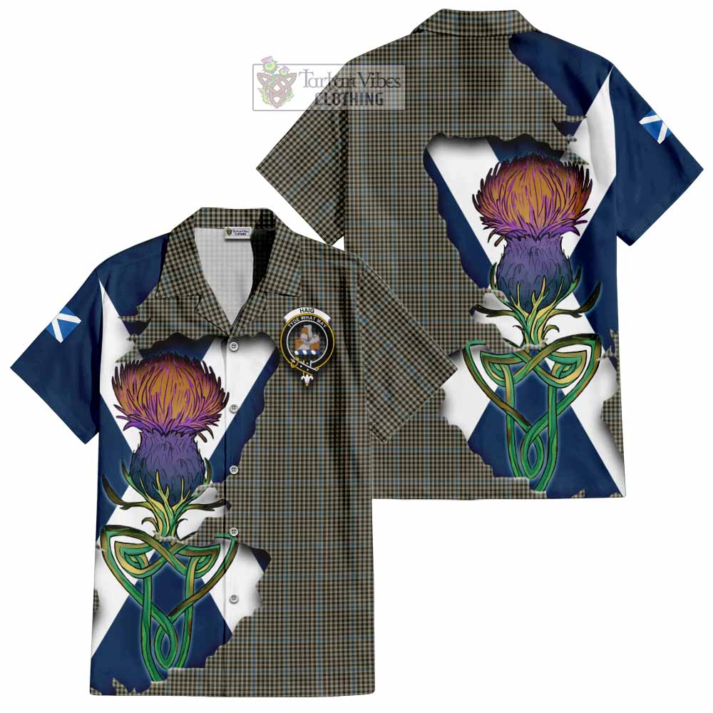Haig Tartan Family Crest Hawaiian Shirt Scottish Thistle Celtic Inspired - Tartan Vibes Clothing