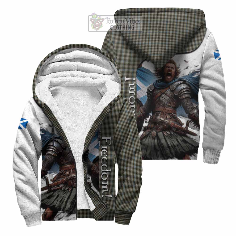 Tartan Vibes Clothing Haig Crest Tartan Sherpa Hoodie Inspired by the Freedom of Scottish Warrior