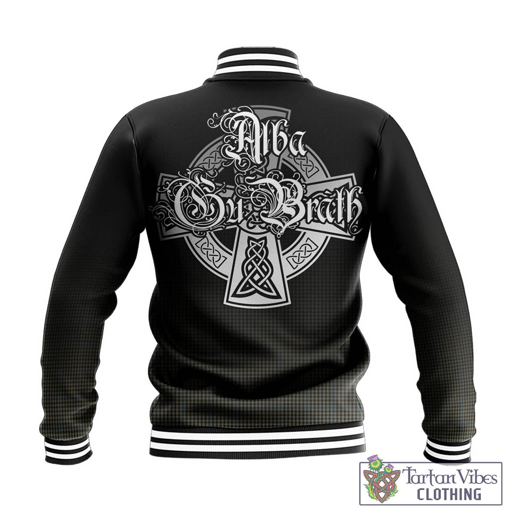 Tartan Vibes Clothing Haig Tartan Baseball Jacket Featuring Alba Gu Brath Family Crest Celtic Inspired