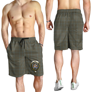 Haig Tartan Mens Shorts with Family Crest