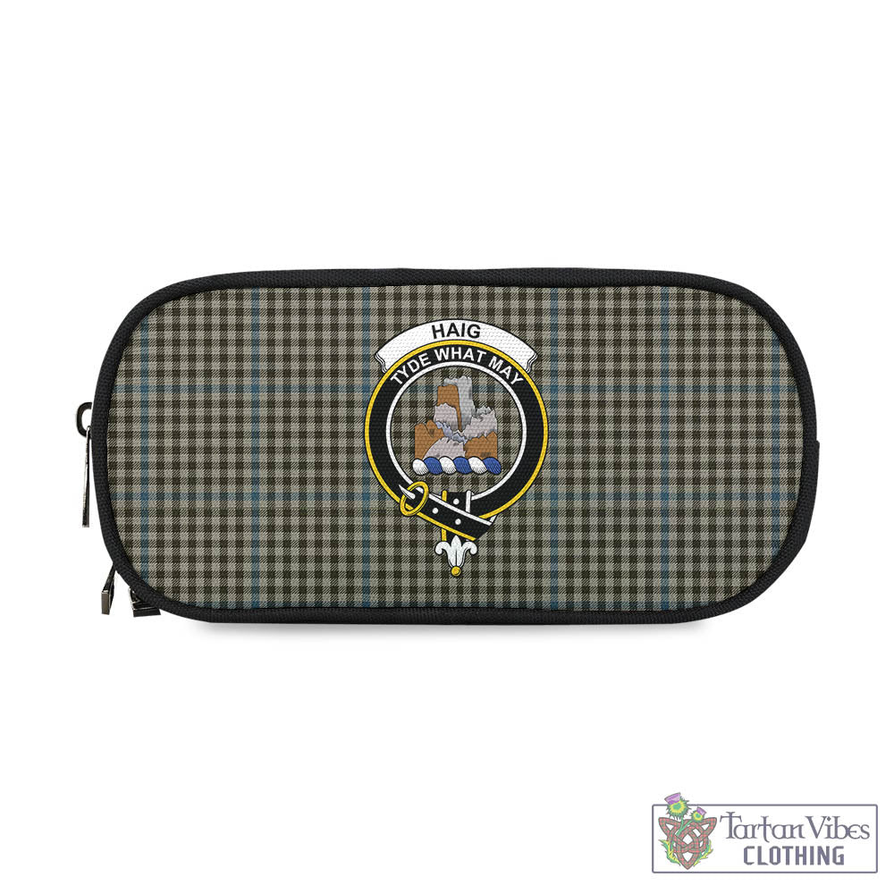 Tartan Vibes Clothing Haig Tartan Pen and Pencil Case with Family Crest