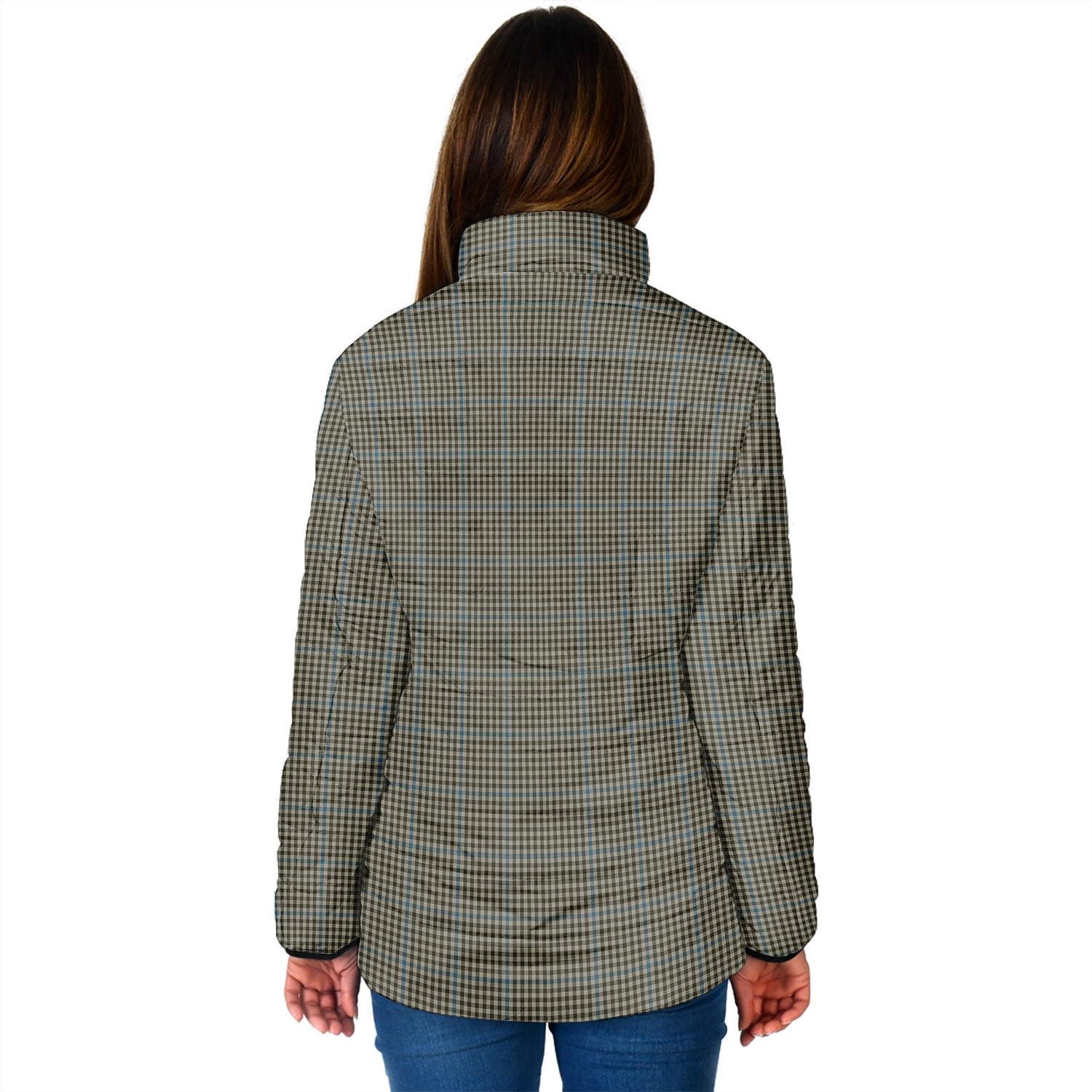 Haig Tartan Padded Jacket with Family Crest - Tartan Vibes Clothing