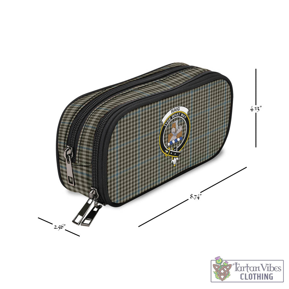 Tartan Vibes Clothing Haig Tartan Pen and Pencil Case with Family Crest