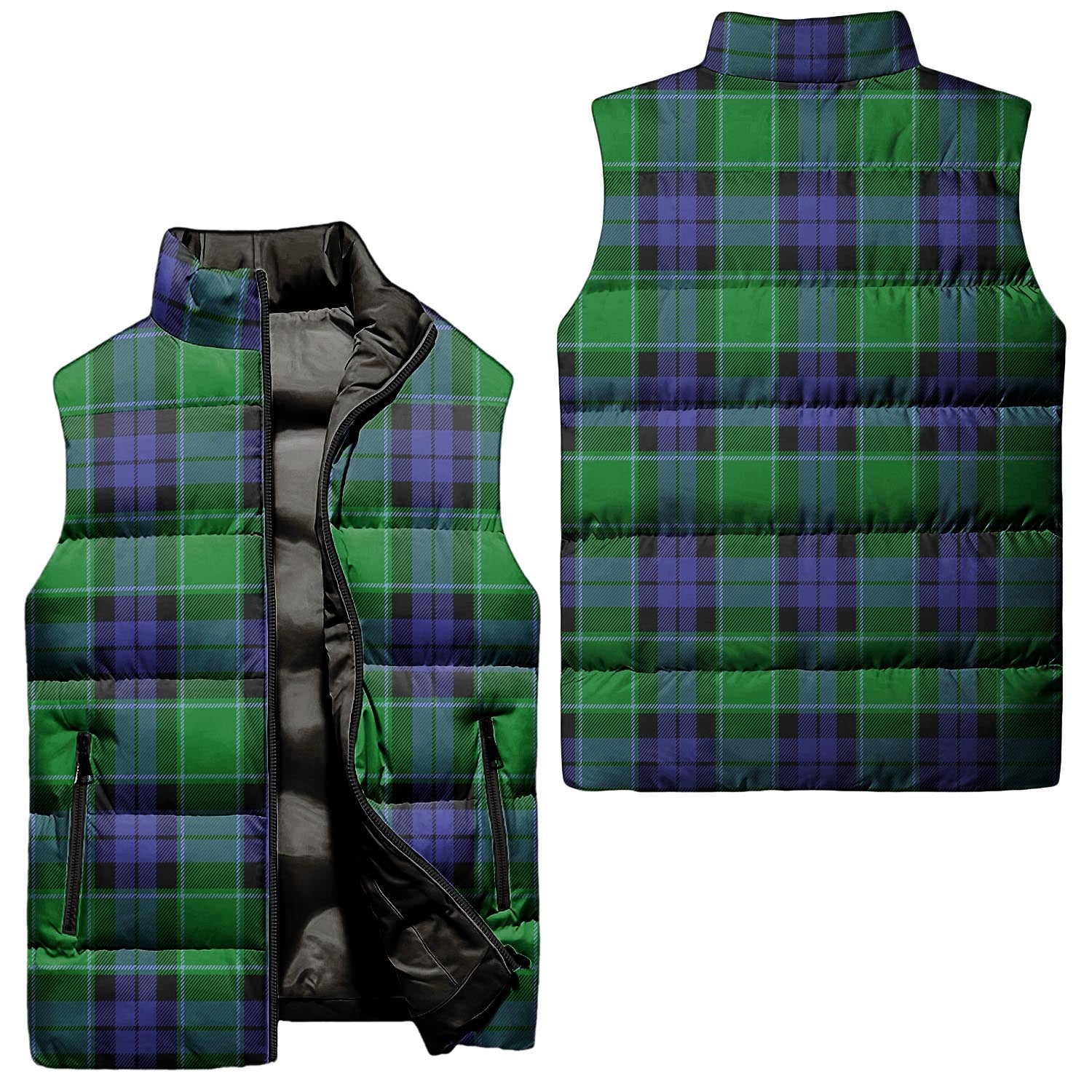 Haldane Tartan Sleeveless Puffer Jacket Unisex - Tartanvibesclothing