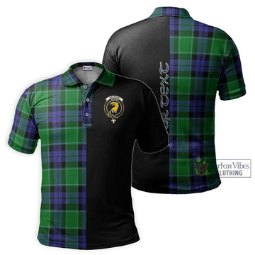 Haldane Tartan Polo Shirt with Family Crest and Half Of Me Style