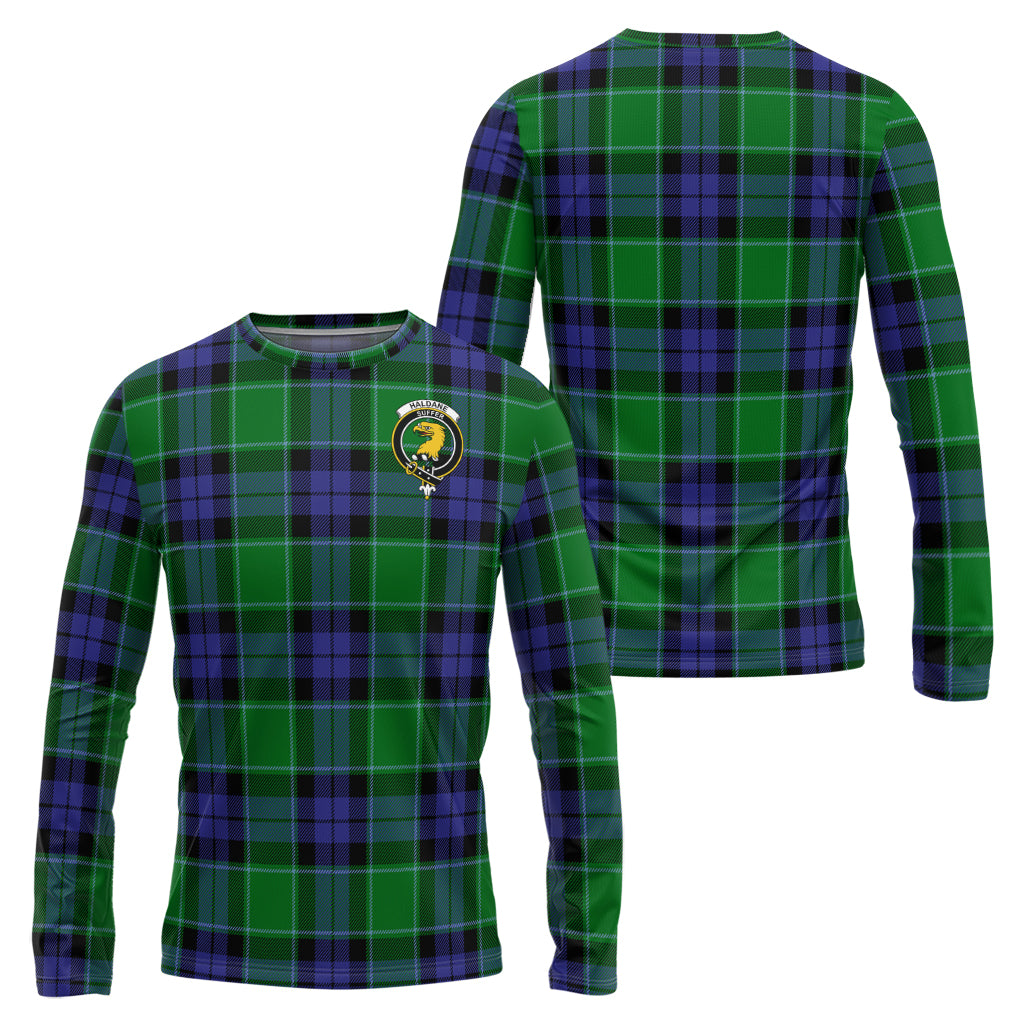 haldane-tartan-long-sleeve-t-shirt-with-family-crest