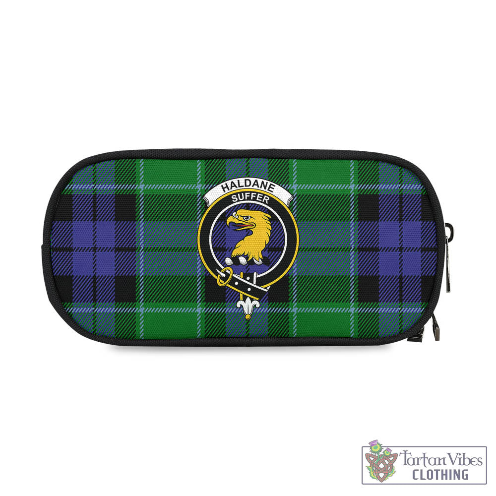 Tartan Vibes Clothing Haldane Tartan Pen and Pencil Case with Family Crest