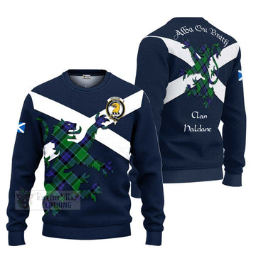 Haldane Tartan Lion Rampant Ugly Sweater Proudly Display Your Heritage with Alba Gu Brath and Clan Name