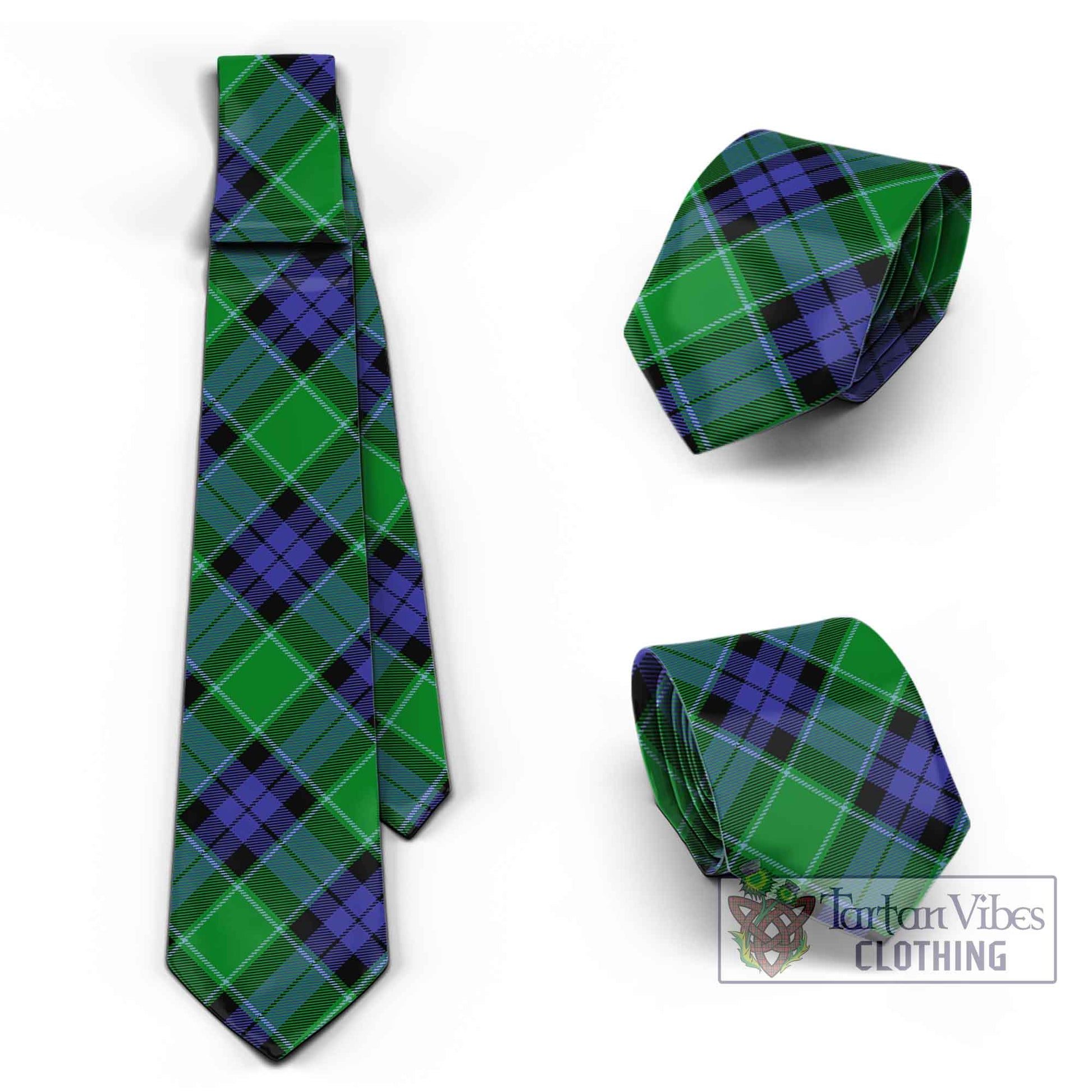 Tartan Vibes Clothing Haldane Tartan Classic Necktie Cross Style