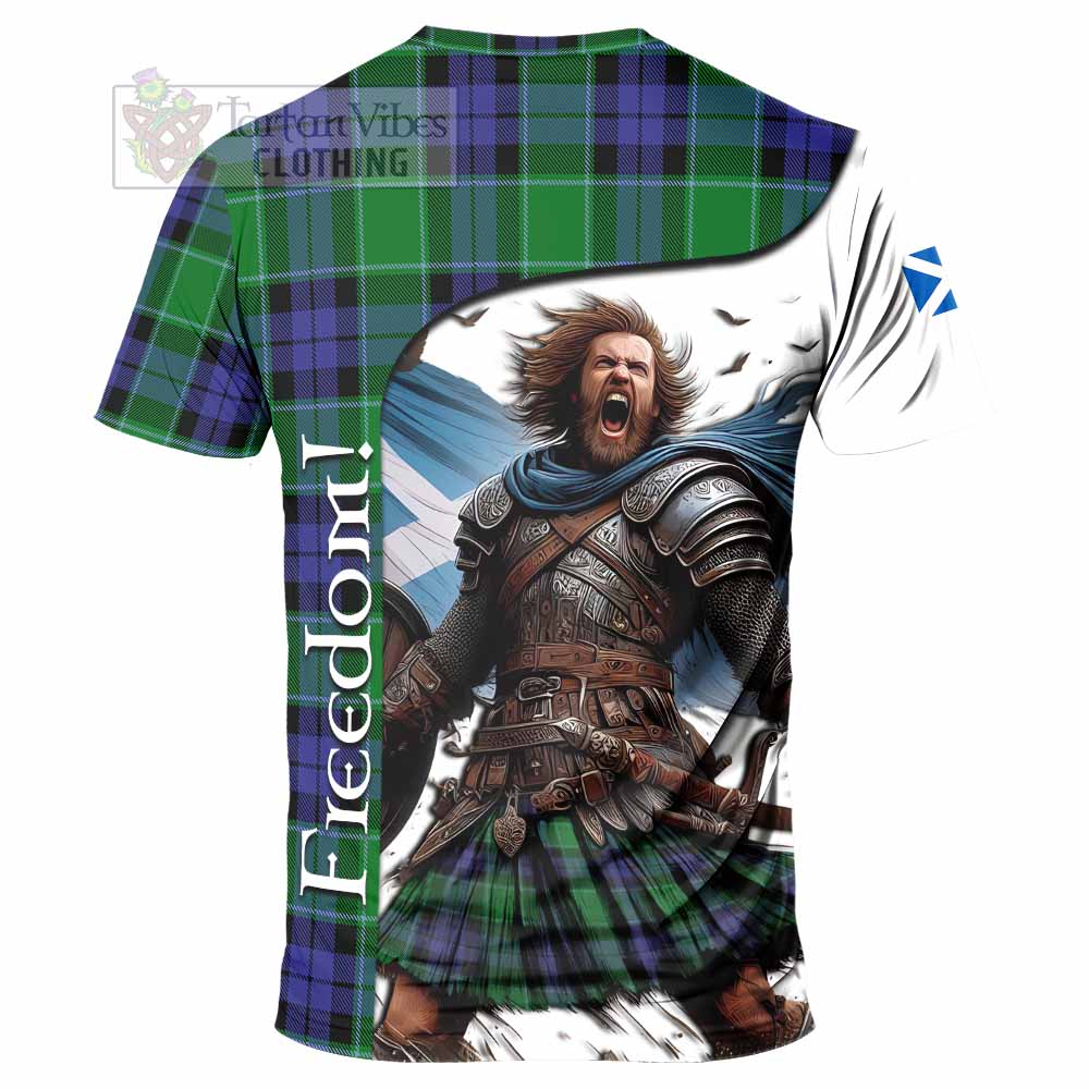 Haldane Crest Tartan T-Shirt Inspired by the Freedom of Scottish Warrior