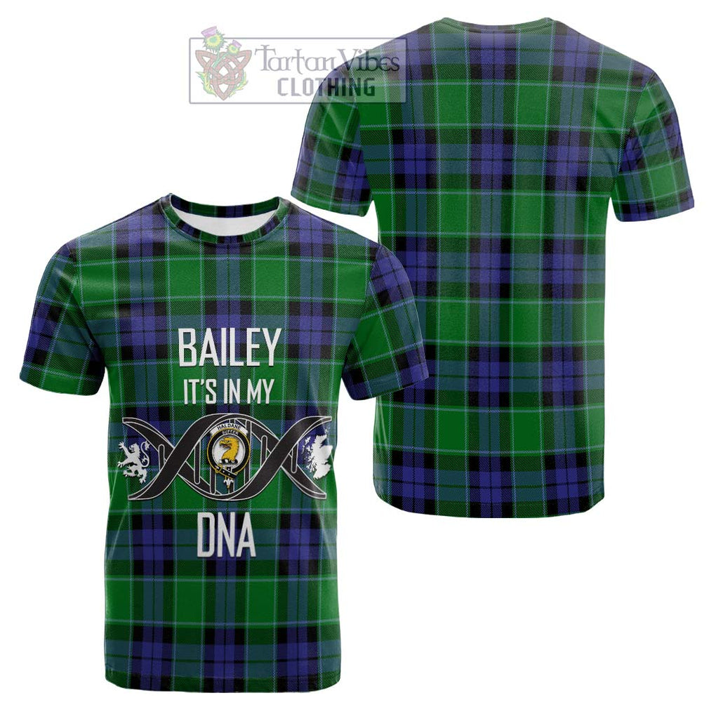 Tartan Vibes Clothing Haldane Tartan Cotton T-shirt with Family Crest DNA In Me Style