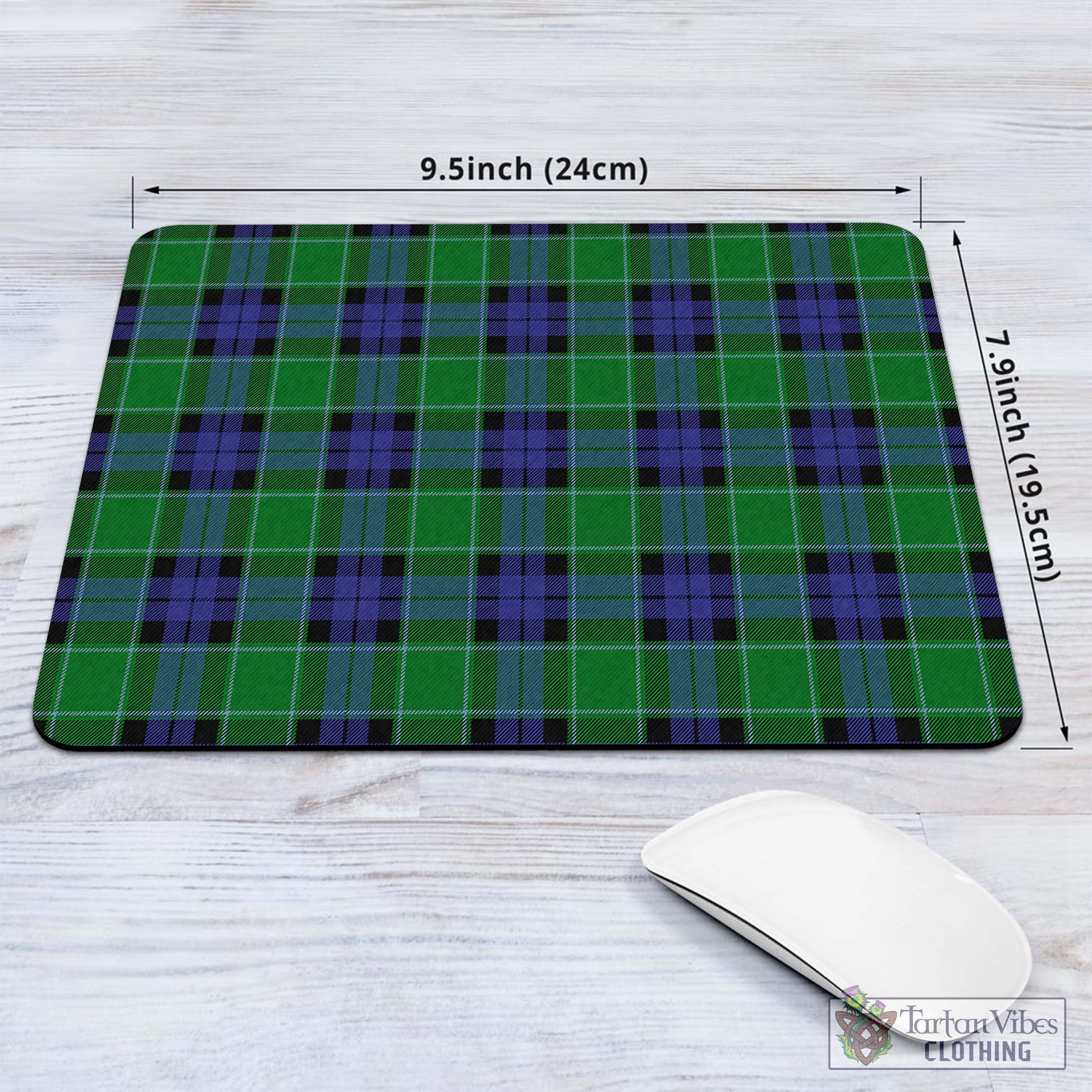 Tartan Vibes Clothing Haldane Tartan Mouse Pad