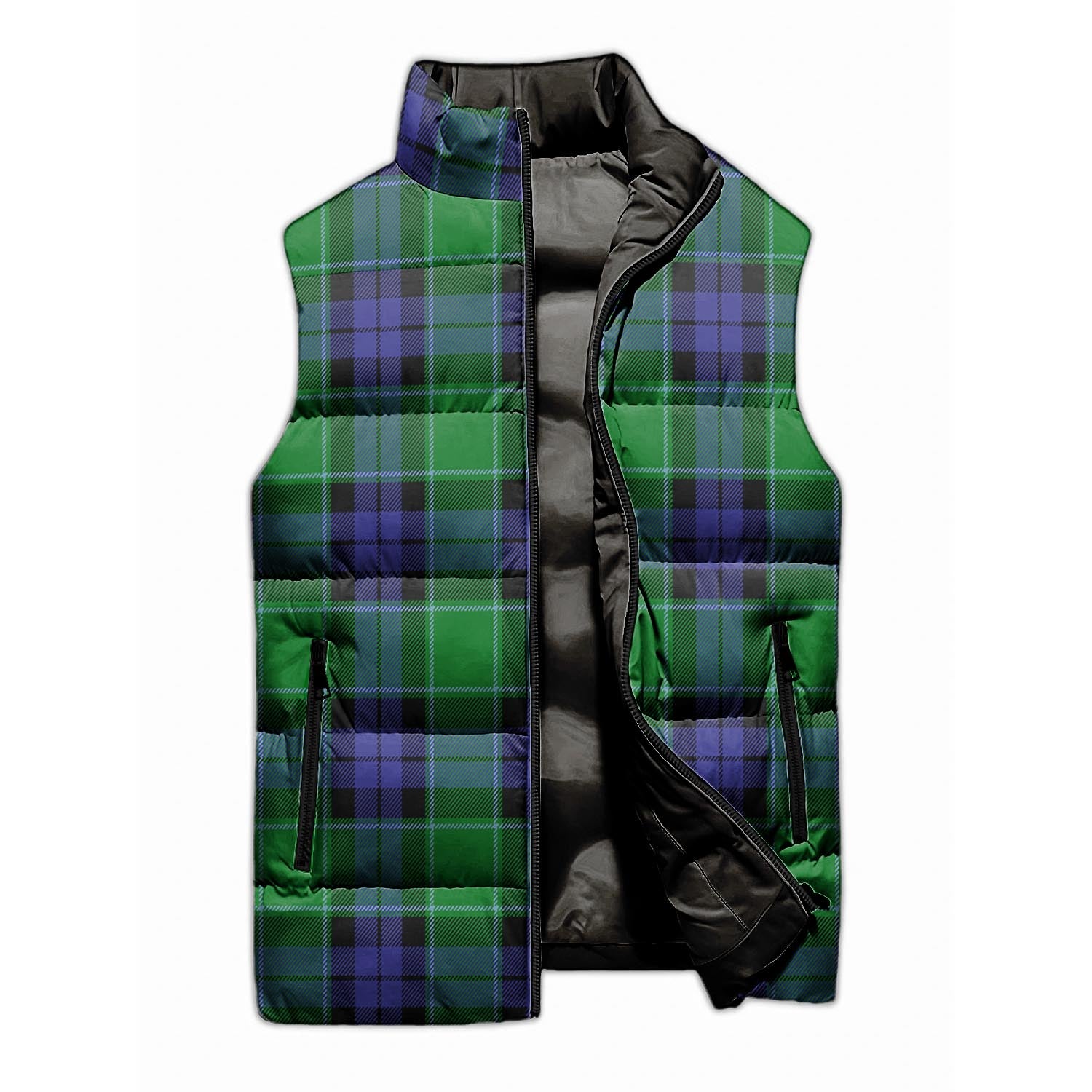 Haldane Tartan Sleeveless Puffer Jacket - Tartanvibesclothing