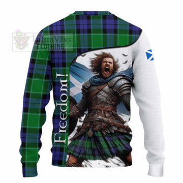 Haldane Crest Tartan Knitted Sweater Inspired by the Freedom of Scottish Warrior