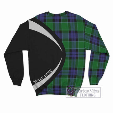 Haldane Tartan Sweatshirt with Family Crest Circle Style