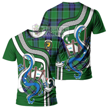 Haldane Tartan T-Shirt with Epic Bagpipe Style