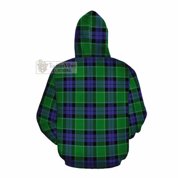 Haldane Tartan Cotton Hoodie with Family Crest DNA In Me Style