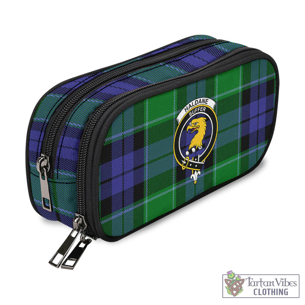 Tartan Vibes Clothing Haldane Tartan Pen and Pencil Case with Family Crest