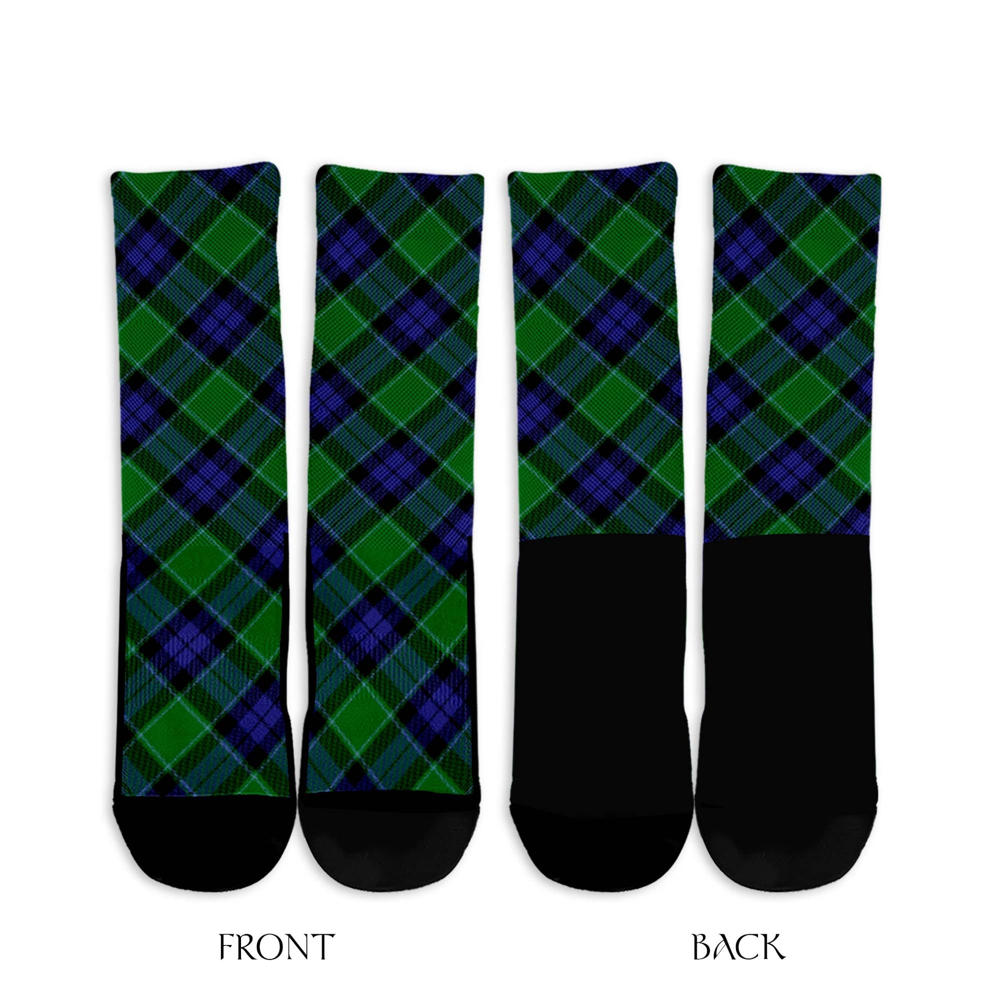 Haldane Tartan Crew Socks Cross Tartan Style - Tartanvibesclothing