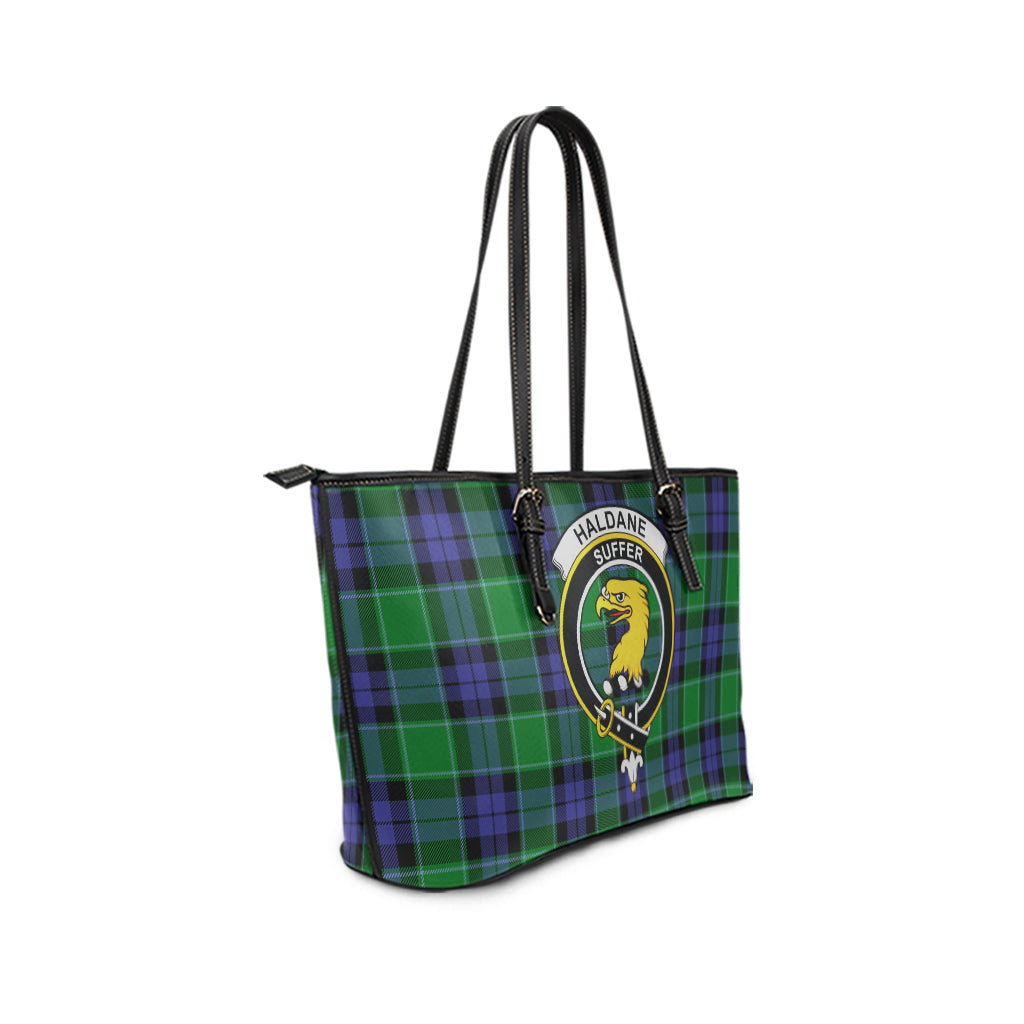 haldane-tartan-leather-tote-bag-with-family-crest