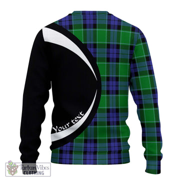 Haldane Tartan Ugly Sweater with Family Crest Circle Style