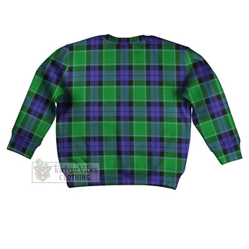 Haldane Tartan Kid Ugly Sweater with Family Crest