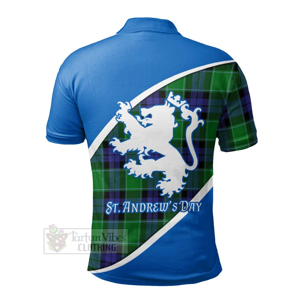 Tartan Vibes Clothing Haldane Family Crest Tartan Polo Shirt Celebrate Saint Andrew's Day in Style